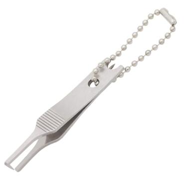 Imagem de URTERYSER Alicate de corte, pinça de linha de pesca de aço inoxidável, abridor de anéis de divisão rápida, 7,00 * 5,00 * 1,00 cm