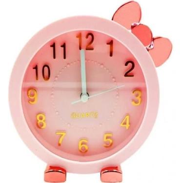 Imagem de Relógio De Mesa Decorativo 14x15x5cm em Plástico Interponte