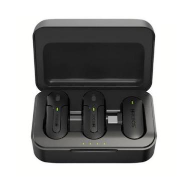 Imagem de Microfone lapela profissional usb-c sem fio duplo  if-209 - Hrebos