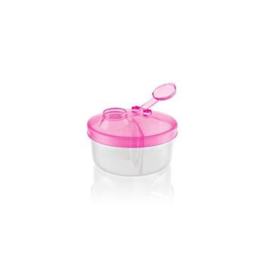 Imagem de Pote de Leite em Pó c/ 3 Divisórias - Lully Bebe, Rosa