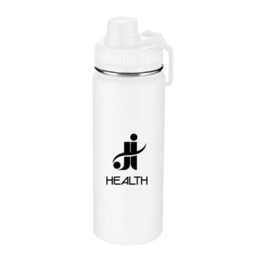 Imagem de Garrafa Inox para academia 780ml personalizada J I Health, Branca