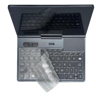 Imagem de Walieoka Capa protetora de teclado para GPD Pocket 4 22,4 cm, silicone ultrafino, impermeável, à prova de poeira, protetor de teclado