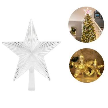 Imagem de Estrela Acrílica De Natal Estrela De Led Enfeite Decorativo Estrela De