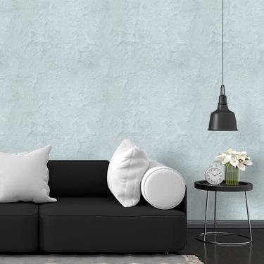 Imagem de Kit 5 Rolos Papel De Parede Adesivo Cimento Azulado 3,0M