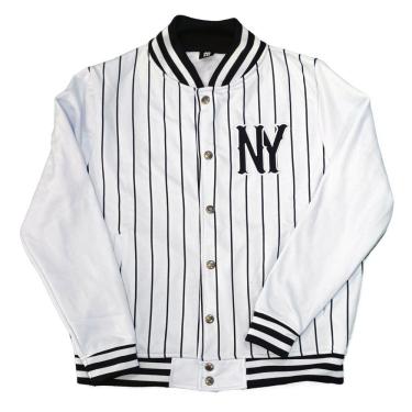 Imagem de Jaqueta College Moletom Masculina M10 Hoop NY Listrada