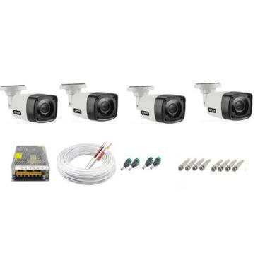 Imagem de Kit 4 Cameras Segurança 720p + Acessórios - Citrox
