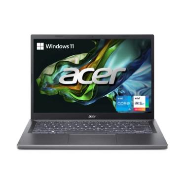Imagem de Acer Laptop Aspire 5 14 fino | WUXGA de 14 polegadas (1920 x 1200) IPS | Core i5-1335U | Intel Iris Xe Graphics | 8GB LPDDR5 | SSD 512GB Gen 4 | Wi-Fi 6E | USB4/Thunderbolt 4 | KB retroiluminado |