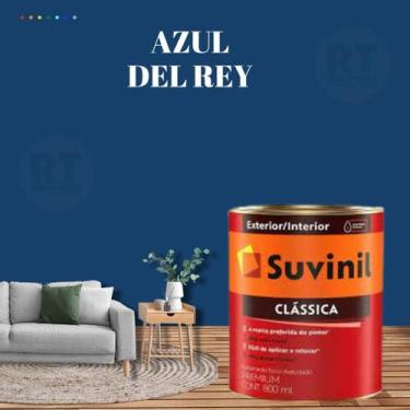 Imagem de Tinta Para Parede Azul Suvinil Clássica 800ml Cor Premium Cor Azul Céu