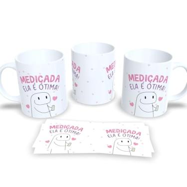 Imagem de Caneca de Porcelana com Estampa Amigas – Amizade Verdadeira (Medicada ela é otima)