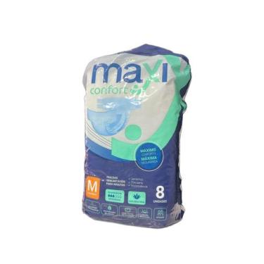 Imagem de Fralda geriatrica pacote com 08 tiras maxi confort - m