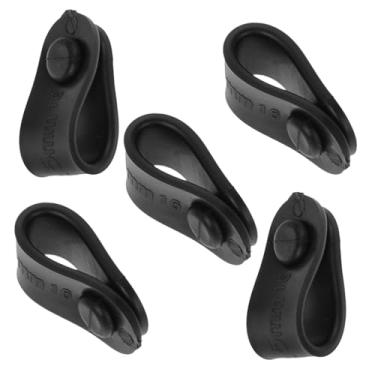 Imagem de 5 peças de abraçadeira de silicone para cabos de embreagem de freio de motocicleta correia de tensão para gerenciamento seguro de cabos organizador versátil para bicicletas elétricas e scooters
