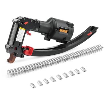 Imagem de KAMSIN SM66T Cortador pneumático de aperto de vértice ferramenta de aperto de energia de ar Hartco Clipper Industrial Clip Gun para colchão de mola, assento de carro