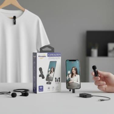 Imagem de Microfone Lapela Sem Fio Atomo Celular Android Tipo C