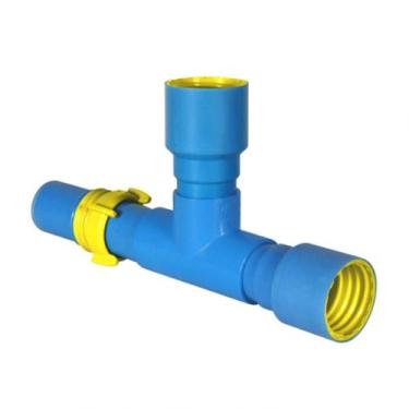 Imagem de Derivação Saída Fêmea - Engate Roscável 75 Mm Pvc Azul Viqua