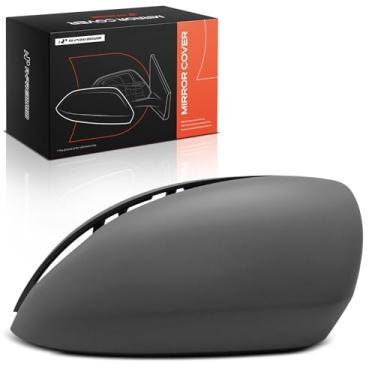 Imagem de A-Premium Tampa do espelho retrovisor do lado do motorista - compatível com Mercedes-Benz C180, C200, C250, C300, C350, C350e, E400, C400, E200, E300, E250, E350, E450 - Cinza preparado, com furo de