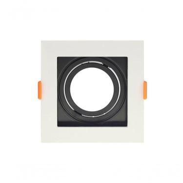 Imagem de Spot Recuado De Embutir Quadrado Ar 70 Branco Com Preto Taschibra