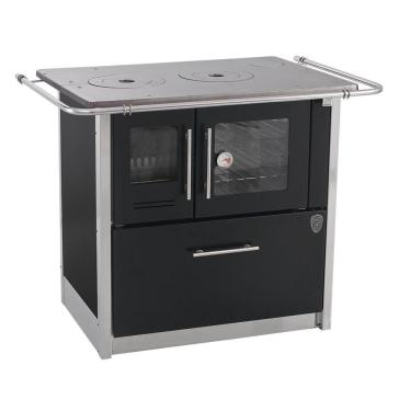 Imagem de Fogão A Lenha Eclipse Direito Preto Chapa Ferro Fundido N2