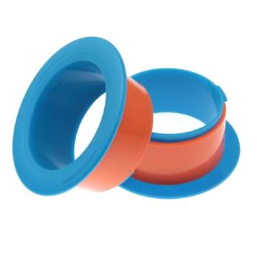 Imagem de Maxmoral 2 peças alça de embalagem retrátil, núcleo de filme de 7,6 cm para embalagem de paletes elásticas móveis e suporte de transporte paletes de plástico azul