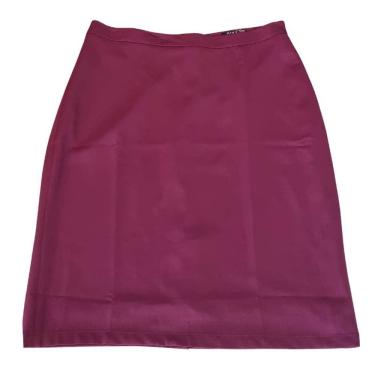 Imagem de Saia Feminina Forrada Oxford Givy Plus Size Marsala