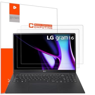 Imagem de YINOVEEN Pacote com 2 protetores de tela antirreflexo de 40.6 cm para LG gram 16 (Modelo: 16Z90S-G/16Z90SP-K/ 16Z90S-H/ 16T90P/ 16Z90P/ 16Z90Q/ 16Z90R-K/ 16Z90R-A) Laptop, filtro de redução de tensão