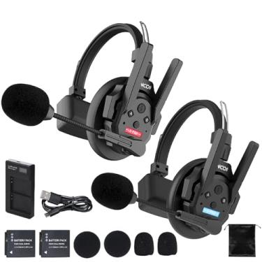 Imagem de SYNCO Sistema de fone de ouvido sem fio XTALK XPRO2 – Fone de ouvido de comunicação 2,4 GHz para 2 pessoas com alcance de 500 m/1640 pés, cancelamento de ruído, modo boost, bateria 24H para produção