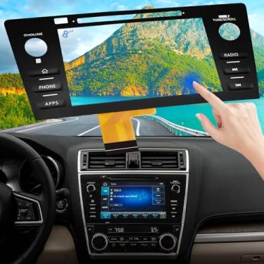 Imagem de TsuperU Substituição de digitalizador de tela sensível ao toque de 20.3 cm para Subaru Legacy Outback Radio Screen 2018 2019, compatível com 86431-AL62A 86471-AL65A 86471-AL66A, telefone de alta