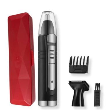 Imagem de KIT Aparador de Pelos Barba Barbeador 2 em 1 Kemei e estojo - Mormino,