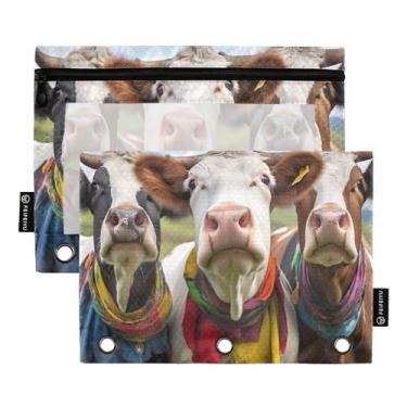 Imagem de Wassud Three Cows Pacote com 2 Pastas de Fichário Pastas de Bolso com 3 Furos, Pasta Organizadora de Fichários para Casa, Escritório