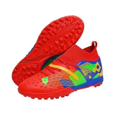 Imagem de Chuteiras De Futebol Masculinas De Cano Alto Ultraleves Antiderrapante