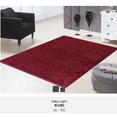 Imagem de Tapete silky 1,50 x 2,00 pelo macio 100% antiderrapante moderno facil 