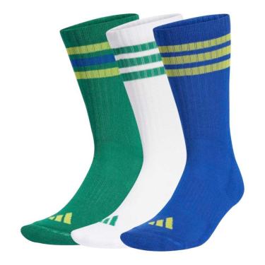 Imagem de Kit 3 Pares de Meias Adidas Cushioned Crew 3S Unissex