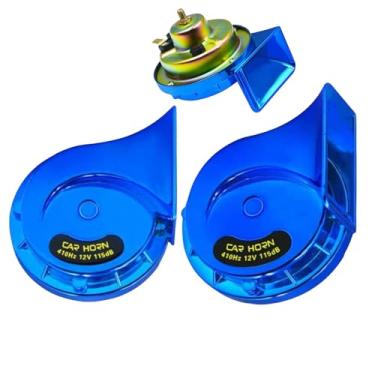 Imagem de Buzina De Ar Para Carros,2 Peças Acessórios Automóvel Substituição Impermeáveis | Buzina Elétrica De Ar Para Carro,Para Veículos SUV Carros Motos