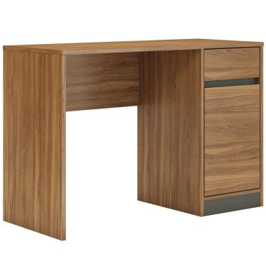 Imagem de Mesa Escrivaninha 1 Porta 1gaveta Morada Amendola/grafito