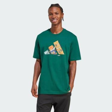 Imagem de Camiseta Adidas Grafica Skate Verde, M