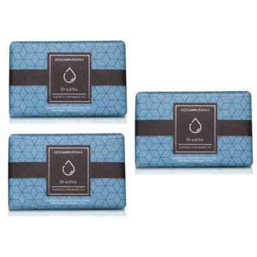 Imagem de Kit 3 Sabonetes Perfumados em Barra 75g Acqua Aroma, Orvalho