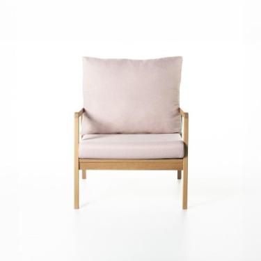 Imagem de Poltrona Mag 67 cm x 80 cm material sintético Caramelo - Casavee, Rosa