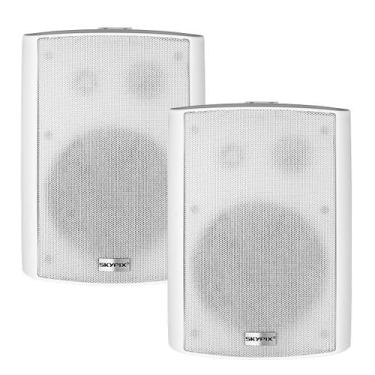Imagem de Kit 2 Caixas De Som Ambiente Passiva 70W 6,5 Polegadas Branca SK-CW670