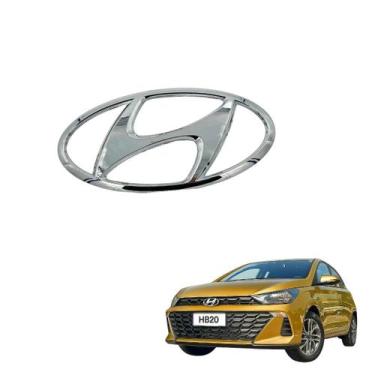 Imagem de Emblema Grade Radiador Hb20 2023 2024 Hatch Sedan Original - Hyundai