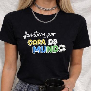 Imagem de Babylook Algodão Estampa Fanáticos por Copa do Mundo Look Torcida Torc