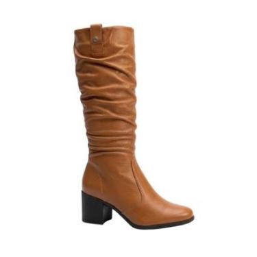 Imagem de Bota Feminina Cano Longo Slouchy Caramelo Bottero Inverno-Feminino