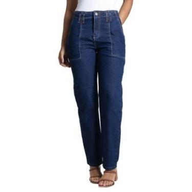 Imagem de Calça Jeans Sawary Reta - 282059 - Azul medio 36-Feminino