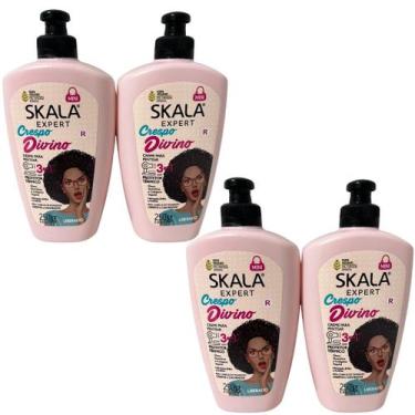Imagem de Kit 4 Creme Pentear Skala Crespo Divino Vegano 250g