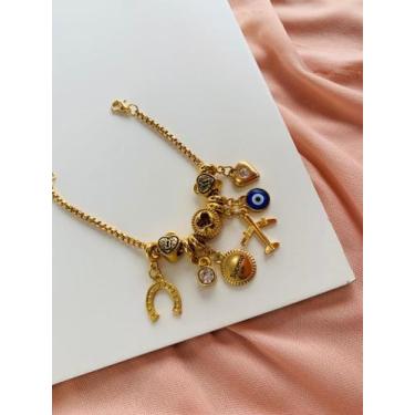 Imagem de Pulseira estilo Pandora personalizada Semi Joia - Dondocas.Bijus