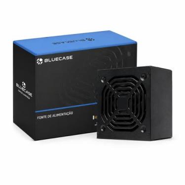 Imagem de Fonte Bluecase 500W ATX PFC Passivo Cabo Preto BLU500CMPS2 Bivolt Manu