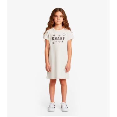 Imagem de Vestido Menina Infantil em Molecotton Select Bege