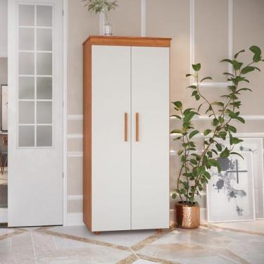 Imagem de Armário Multiuso 2 Portas 1 Gaveta Advantage Branco/Freijó/Off-White -