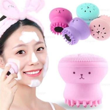 Imagem de Esponja De Limpeza Facial Esfoliante Massageador Rosto Polvo CORES ENV