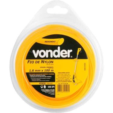 Imagem de Fio Nylon 1,6mm 100 Metros Redondo para Roçadeira - 3373160100 - VONDE