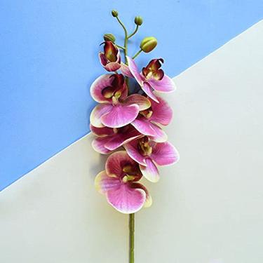 Imagem de Flores Artificiais - Haste de Orquídea Rosa 3D | Linha permanente Formosinha