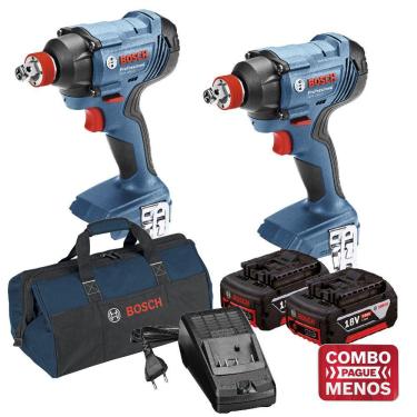 Imagem de Kit 2 Chaves Impacto GDX 180-LI BOSCH + Bolsa
